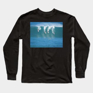 Waimea Bay Coed Surfing Long Sleeve T-Shirt